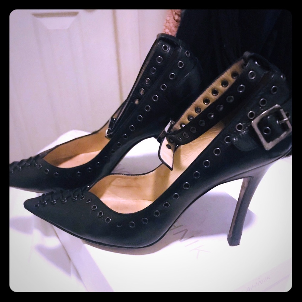 Christian Dior ankle strap pumps